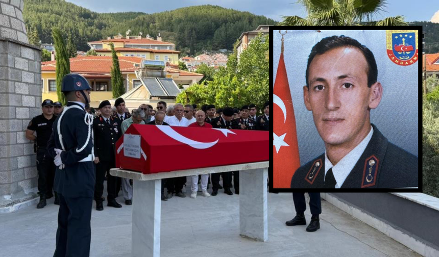 Muğla’da emekli astsubay gazisi askeri törenle uğurlandı