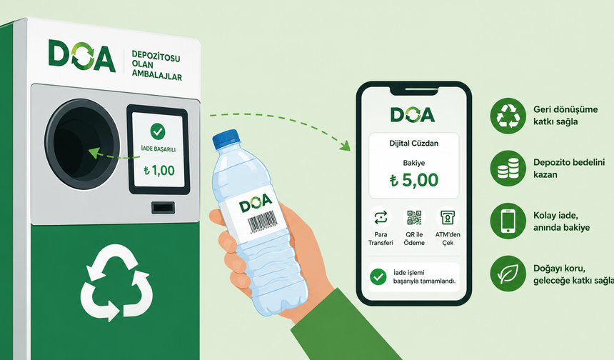 DOA sistemiyle depozitolu ambalajlar artık kazanca dönüşüyor