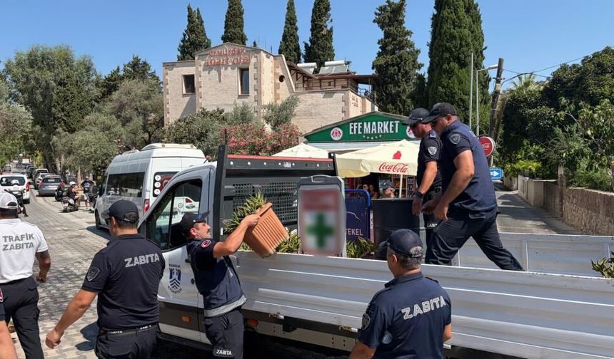 Bodrum’da Kaldırım ve Yol İşgaline Denetim