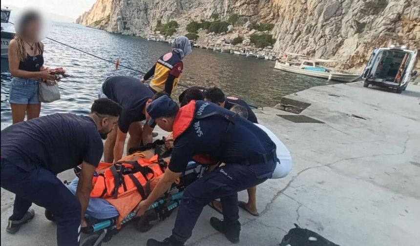Marmaris Açıklarında Yaralanan Kişiyi Sahil Güvenlik Kurtardı