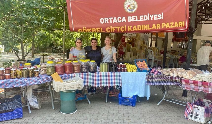 Ortaca’da Üretici Kadın Pazarı Gökbel’de ilk kez kuruldu