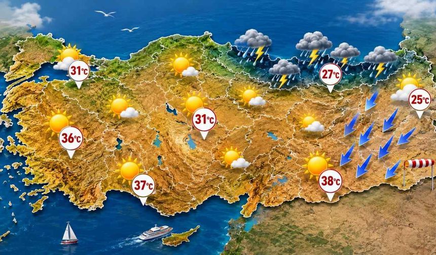 Bugün hava nasıl olacak: Türkiye bugün kavrulacak