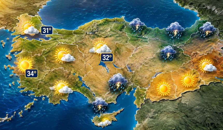 19 Ağustos Türkiye hava durumu: Yağış hangi illerde etkili olacak?