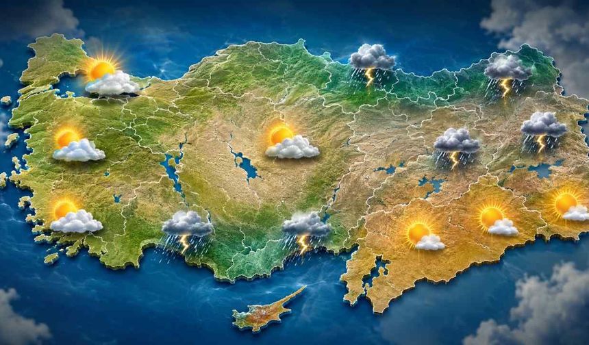 Türkiye’de bugün hava nasıl: Sağanak beklenen iller belli oldu