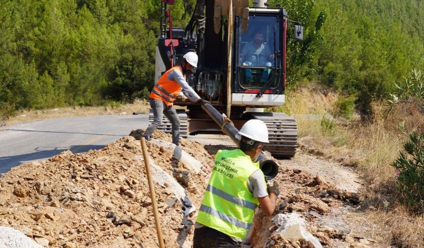 MUSKİ Yatağan'da İçme Suyu Hattını Baştan Yeniliyor