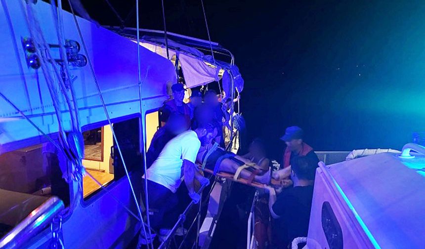 Marmaris Açıklarında Tıbbi Tahliye Operasyonu