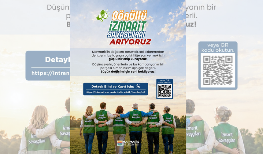 Marmaris’te İzmarit Seferberliği