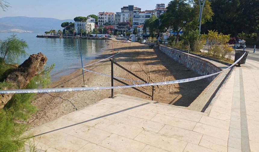 Güllük Halk Plajı kirlilik şüphesi nedeniyle kapatıldı