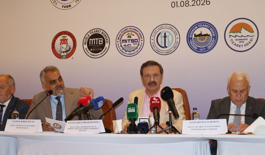 Hisarcıklıoğlu Muğla iş dünyasıyla buluştu: “Birlikte hareket edildiğinde başarı geliyor”