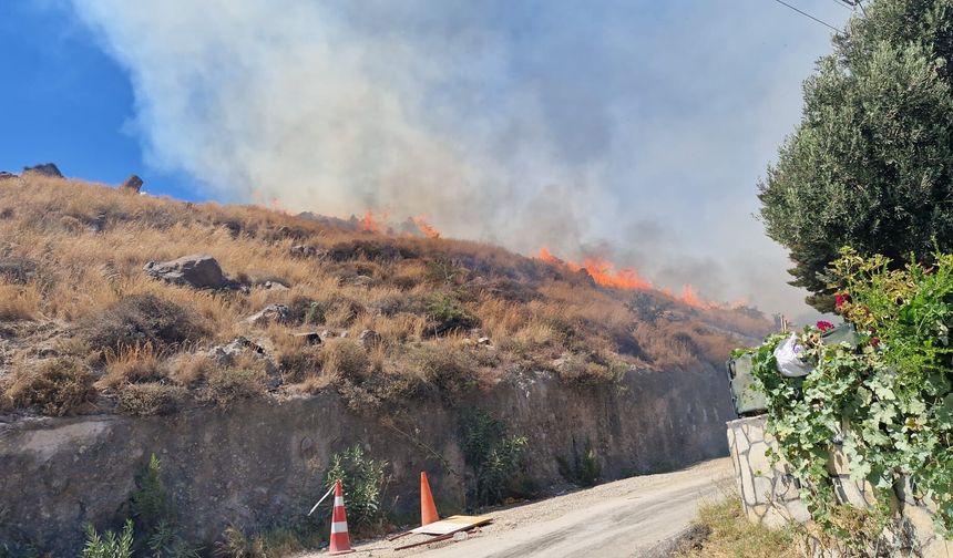 Bodrum Akyarlar’da yangın paniği