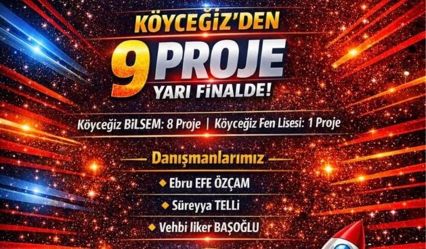 Köyceğiz’den TEKNOFEST yarı finallerine 9 proje