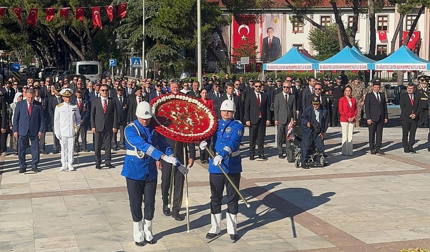 Muğla’da 30 Ağustos Zafer Bayramı törenlerle kutlandı