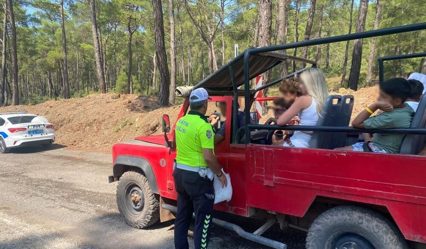 Marmaris’te Cip Safari Araçlarına Sıkı Denetim