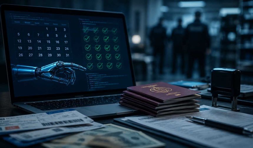 Vize randevusu operasyonu: 6 ilde 49 şüpheli hakkında işlem başlatıldı
