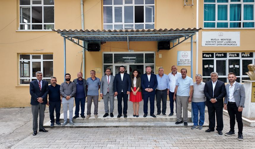 MHP Menteşe’den Göktepe’deki köy okuluna bakım ve onarım desteği