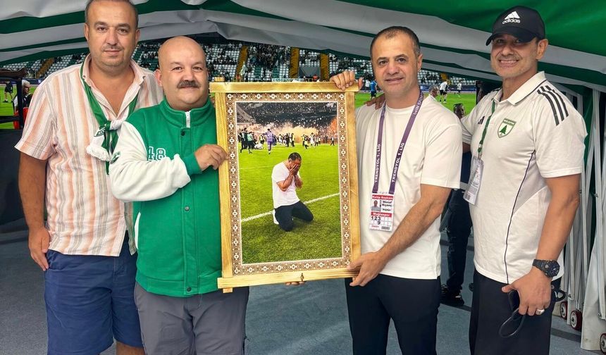 Muğlaspor Başkanı Menaf Kıyanç’a anlamlı şampiyonluk hediyesi