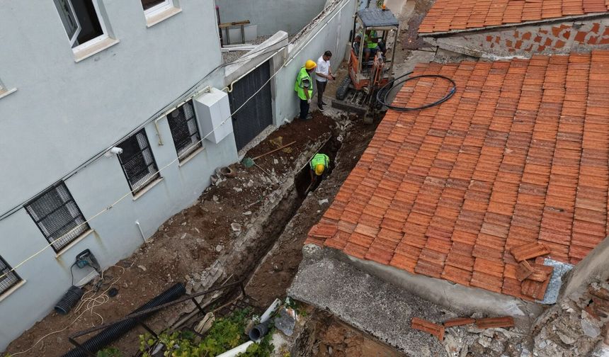 MUSKİ'den Karamehmet Mahallesinde kanalizasyon ve içme suyu hat çalışması