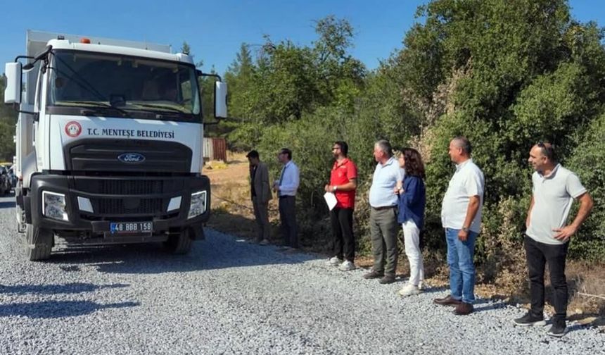 Menteşe’de 7 kilometrelik bağlantı yolu yenilendi