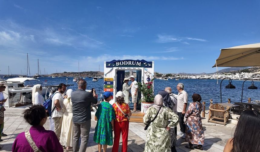 Bodrum’un yeni fotoğraf durakları ilgi odağı oldu