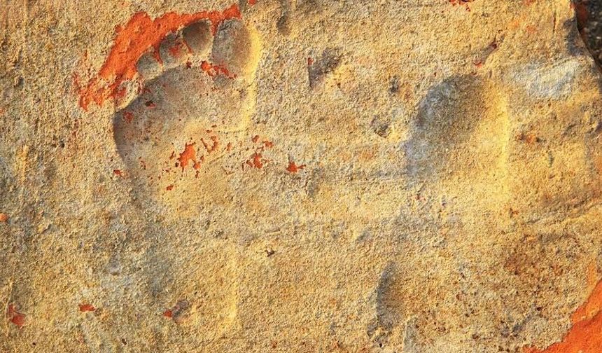 Stratonikeia’da 1900 yıllık çocuk ayak izleri bulundu