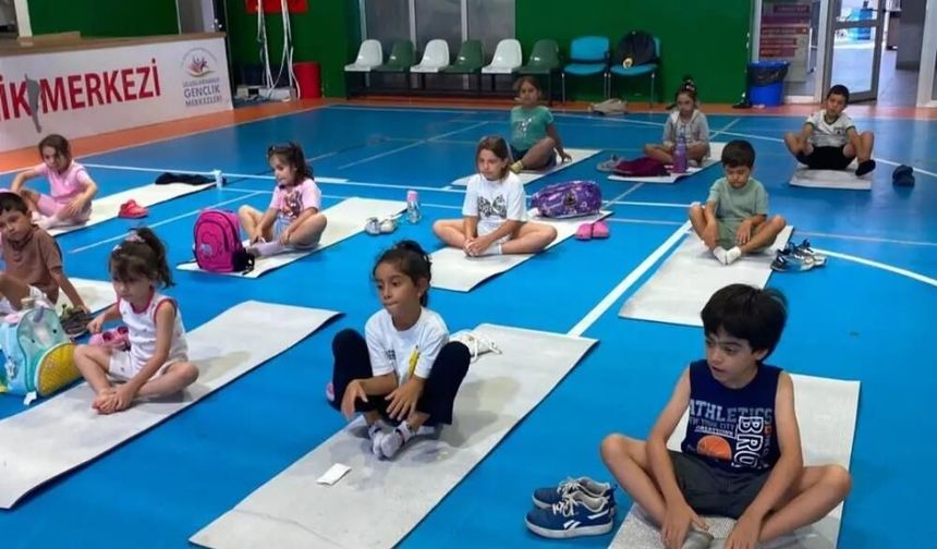 Menteşe’de minikler yazı öğrenerek ve üreterek geçirdi
