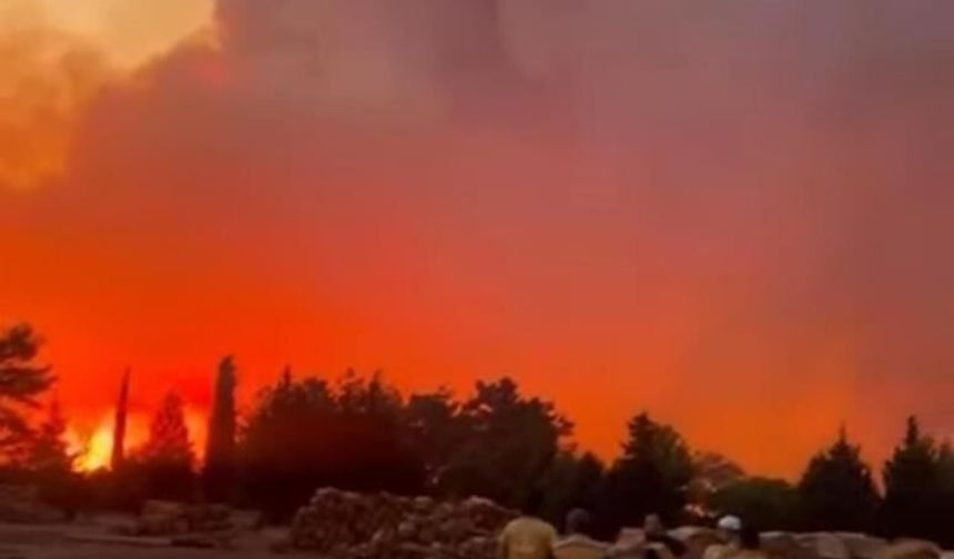 Menteşe’de Yaraş mahallesinde yangın