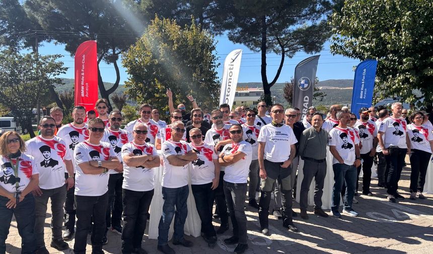 BMW motosiklet tutkunları Muğla’da buluştu