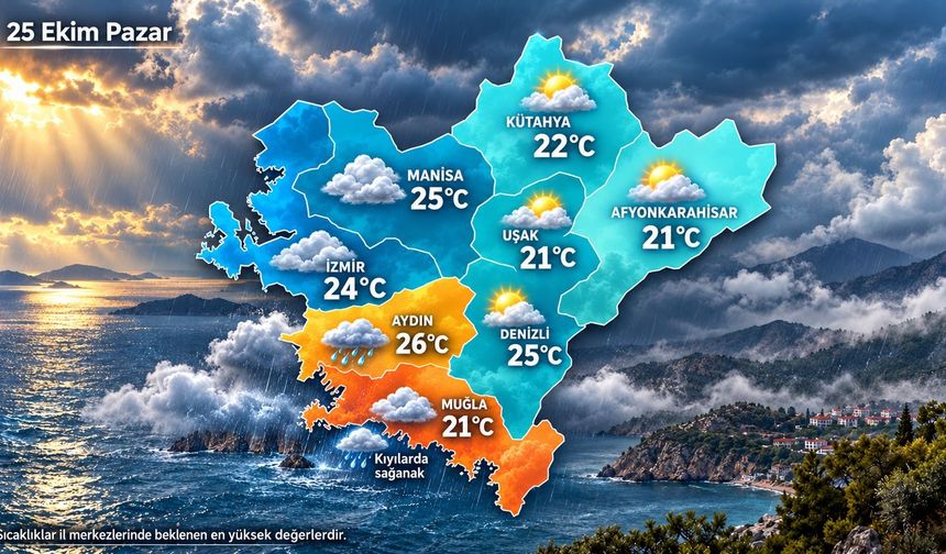 Ege’de pazar planı yapanlara: Muğla ve Aydın’da yağış var