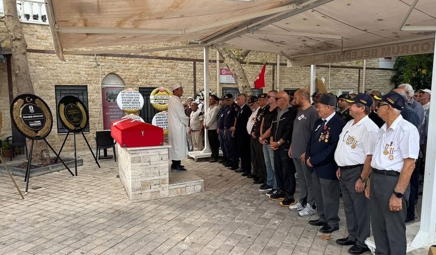 Bodrum'da Kıbrıs Gazisi Hüsnü Şengöz'e son veda