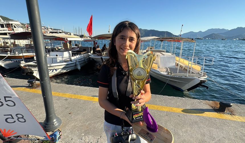 Marmarisli 11 yaşındaki Şana Türkiye şampiyonu oldu