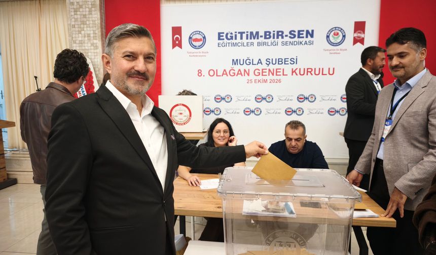 Eğitim-Bir-Sen Muğla'da Önder Uçak güven tazeledi
