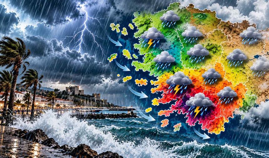 Ege’de sağanak alarmı: Muğla’da yağış aşırıya dönecek