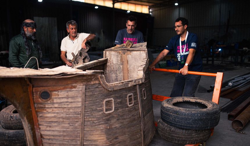 Marmaris’te hurdalar sanata dönüşüyor