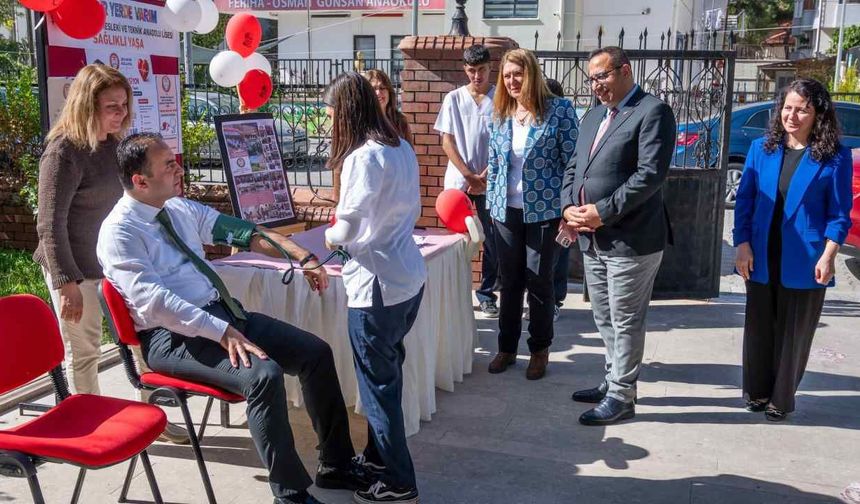 Muğla’da liseli öğrencilerden tansiyon farkındalığı