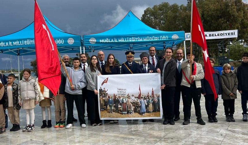 Datça’da Cumhuriyet’in 103. yılı törenle kutlanmaya başladı