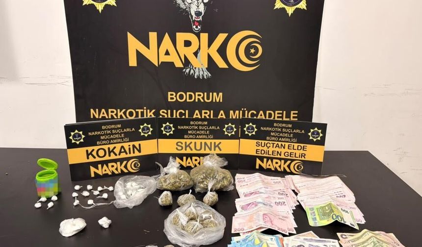 Bodrum’da uyuşturucu operasyonu: 2 şüpheli tutuklandı