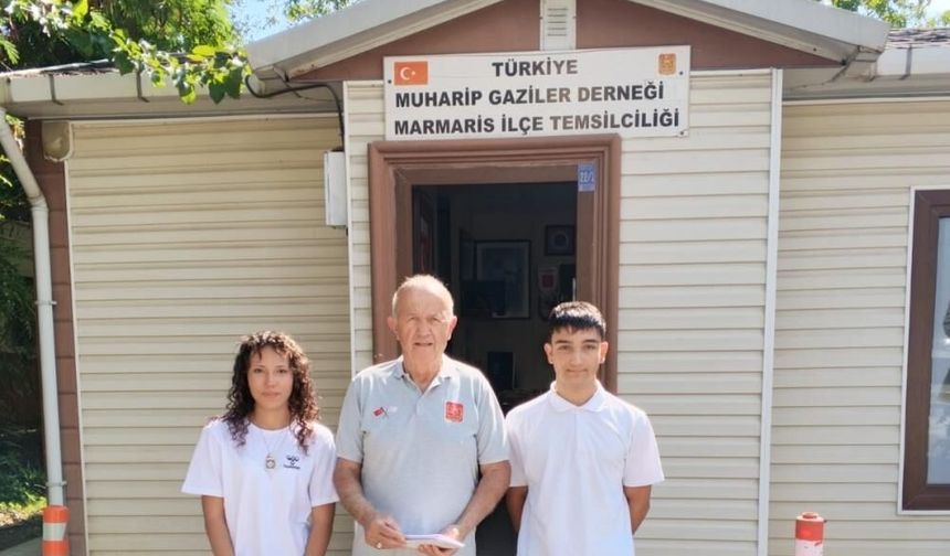 Marmarisli öğrencilerin gazilere mektupları duygulandırdı
