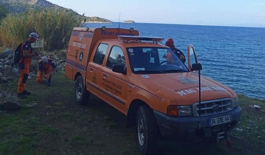 Datça’da koyda mahsur kalan kişi tekn​eyle kurtarıldı