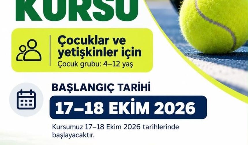 Bodrum’da çocuk ve yetişkinlere ücretsiz tenis kursu