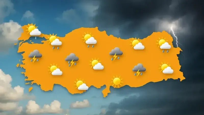 <p>Parçalı bulutlu, zamanla yer yer çok bulutlu.</p>
<p>Samsun: 24°C<br />Trabzon: 20°C<br />Rize: 22°C<br />Amasya: 23°C</p>