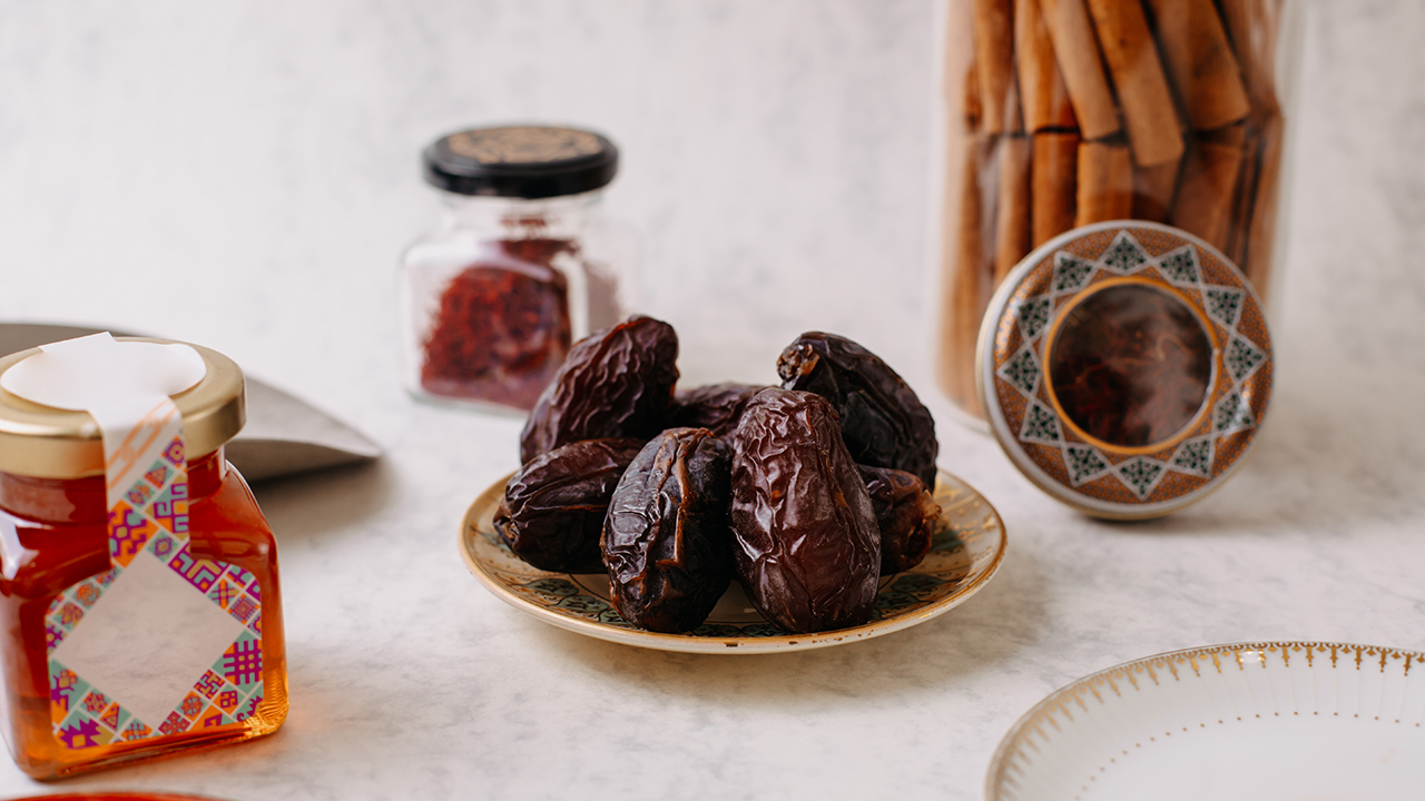 Front View Brown Xurma Sweet Tasty Along With Different Stuff White Floor