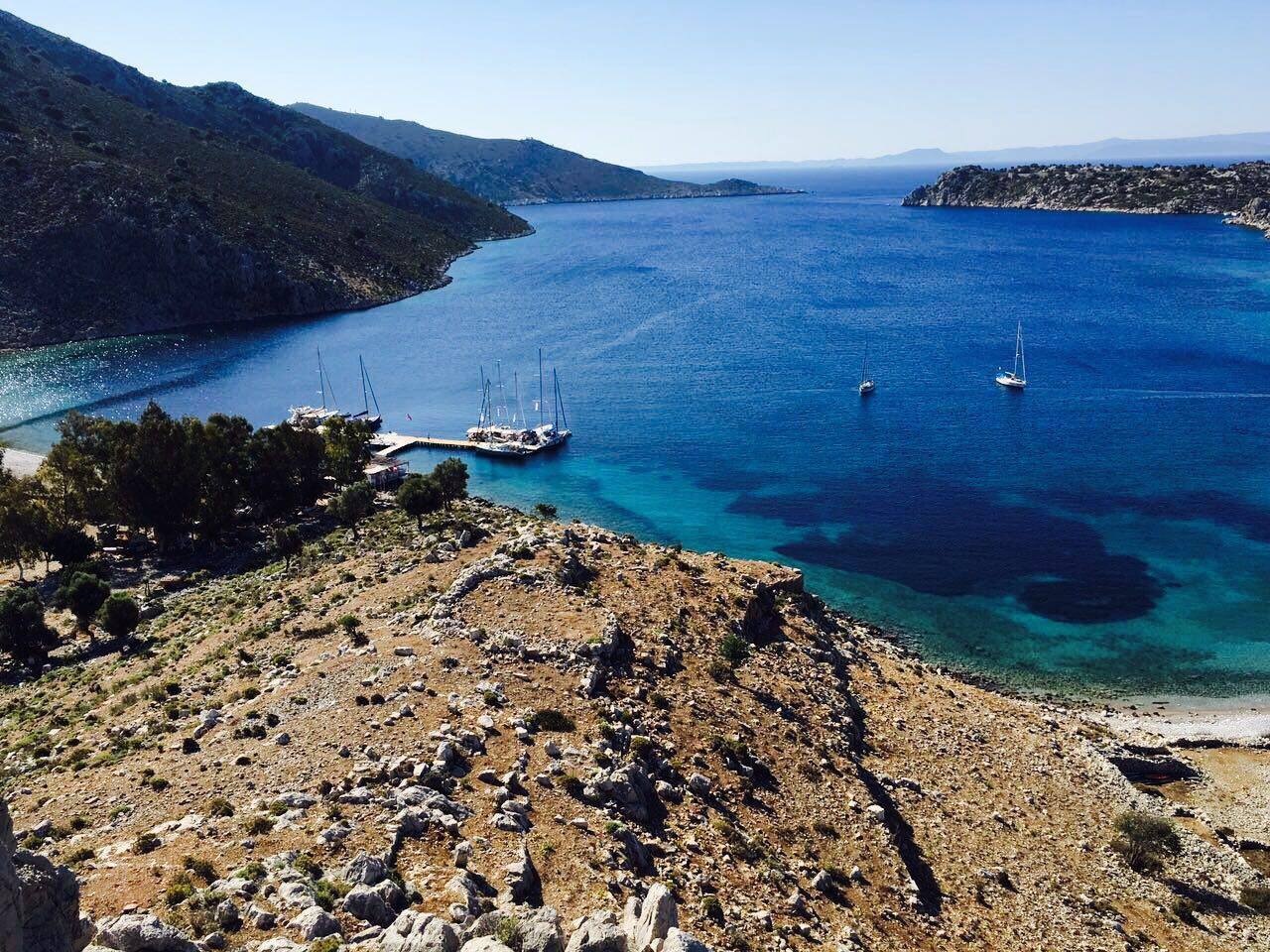 Marmaris'te Teknelerin Fısıldayarak Demir Attığı Koy Bozukkale (7)