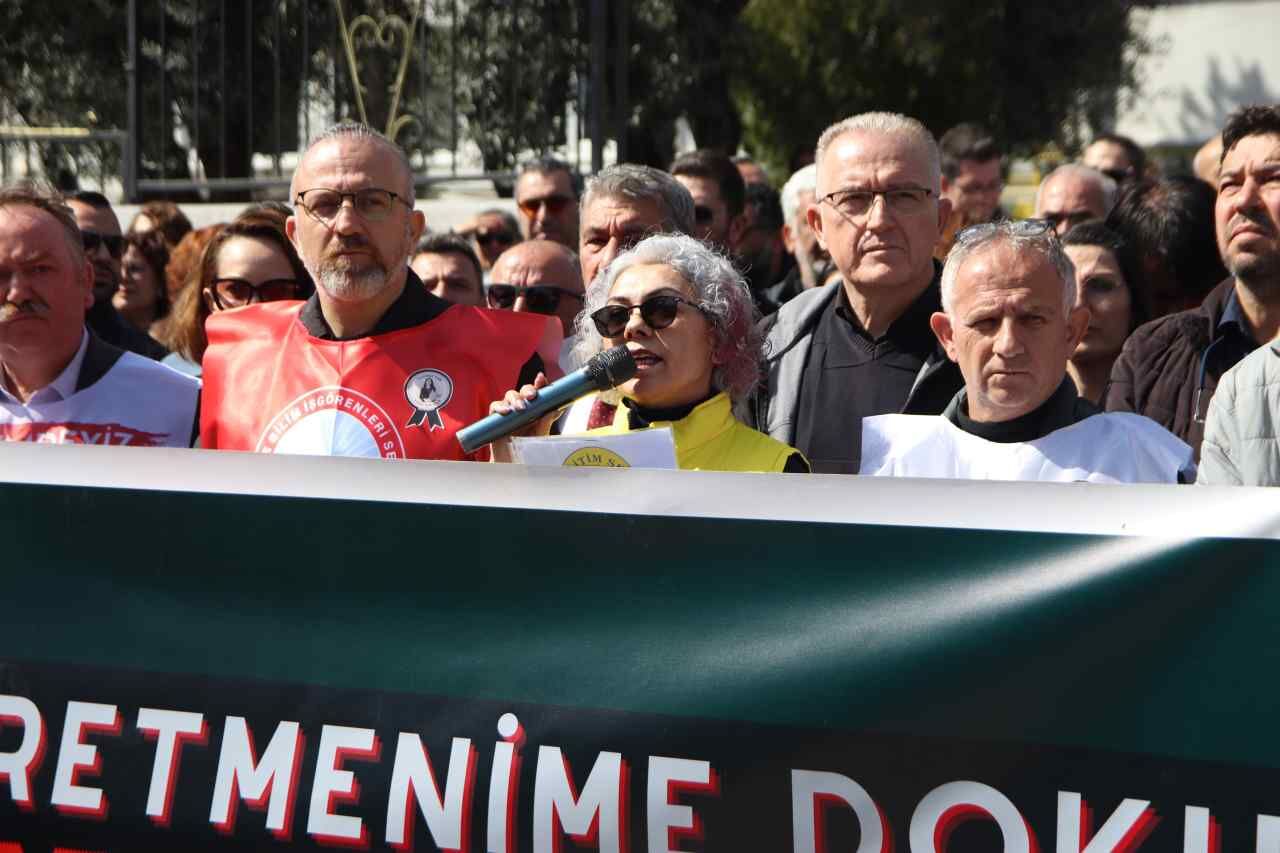 Muğla’da Eğitimcilerden Okul Saldırısına Protesto (3)