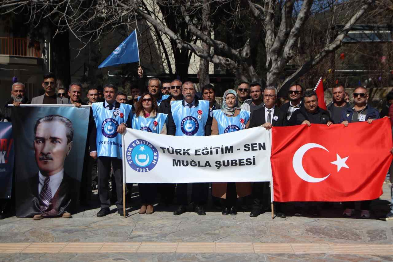 Öğretmen Cinayeti Muğla’da Protesto Edildi (7)