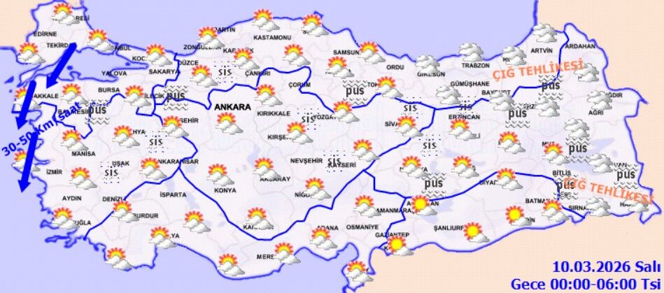 9 Mart Pazartesi Hava Durumu (1)