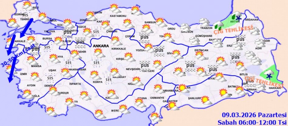 9 Mart Pazartesi Hava Durumu (4)