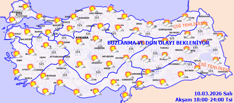 10 Mart Salı Hava Durumu (2)