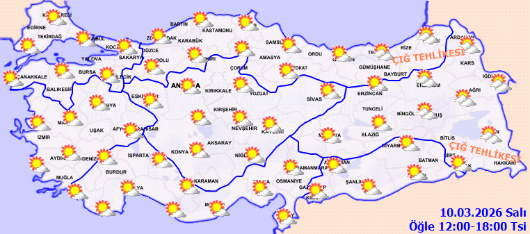 10 Mart Salı Hava Durumu (3)