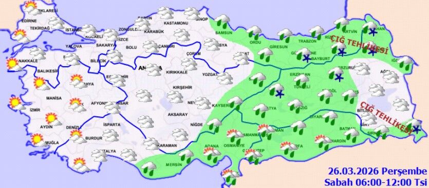 Bugün Hava Nasıl Olacak 26 Mart 2026 İl İl Meteorolojik Görünüm (1)