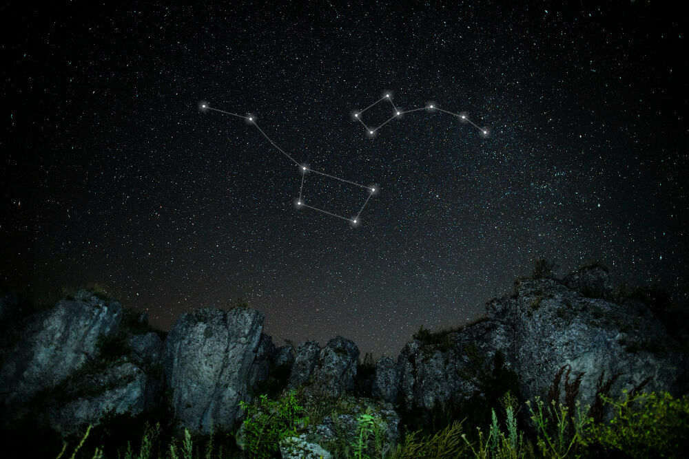 Beautiful Constellations With Beautiful Mountains